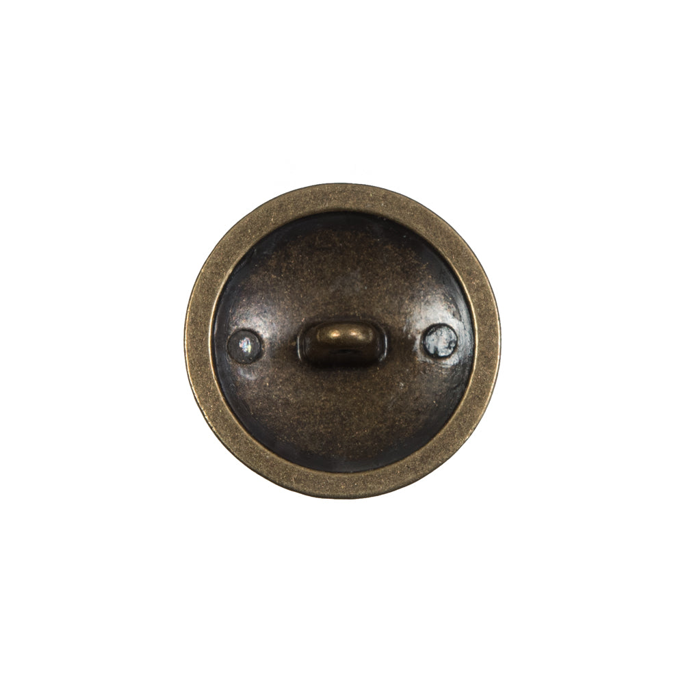 Italian Old Gold Military Shank Back Button - 32L/20mm - Detail Italian Old Gold Military Shank Back Button - 32L/20mm - Detail