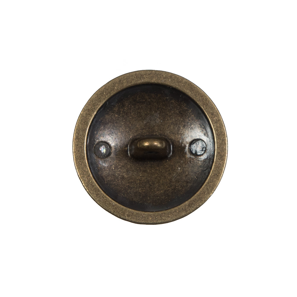 Italian Old Gold Military Shank Back Button - 36L/23mm Detail Italian Old Gold Military Shank Back Button - 36L/23mm Detail