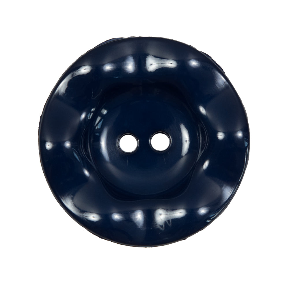 Italian Navy Wavy Plastic 2-Hole - 44L/28mm