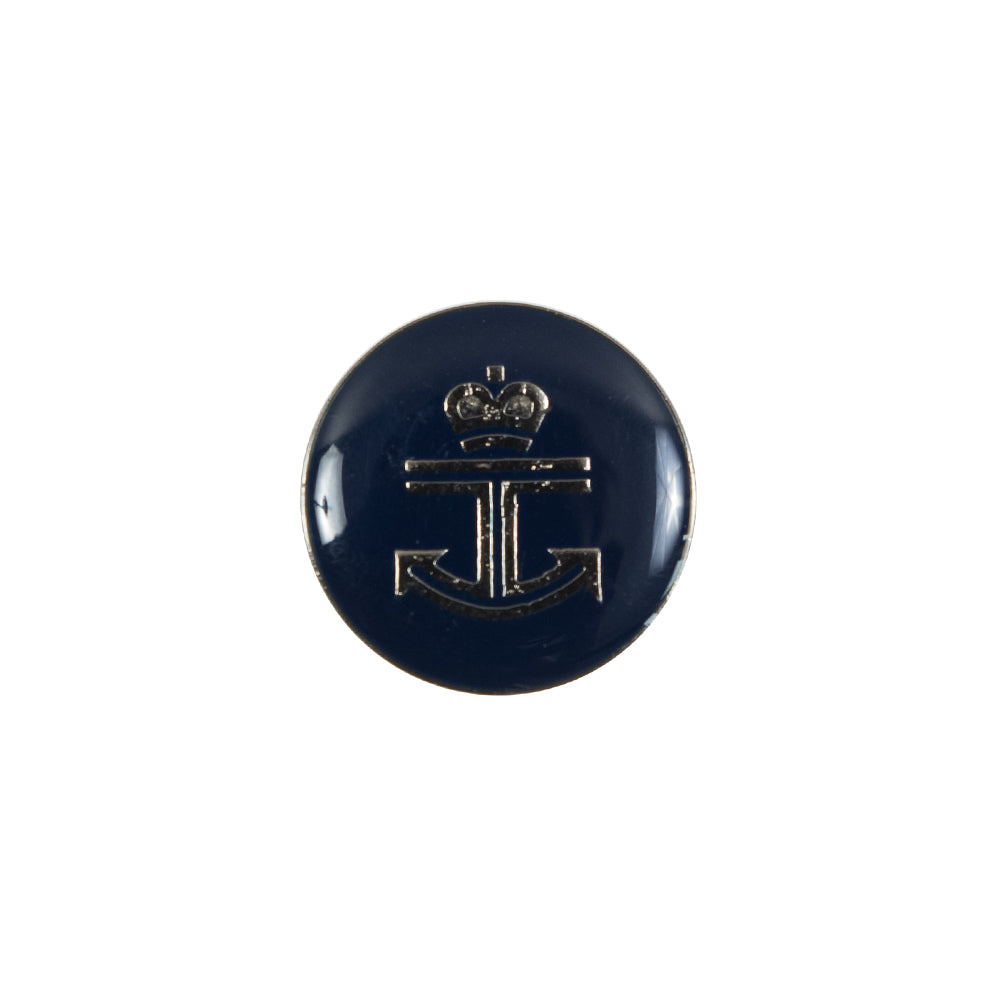 Italian Navy Anchor Shank Back Button - 24L/15mm Italian Navy Anchor Shank Back Button - 24L/15mm