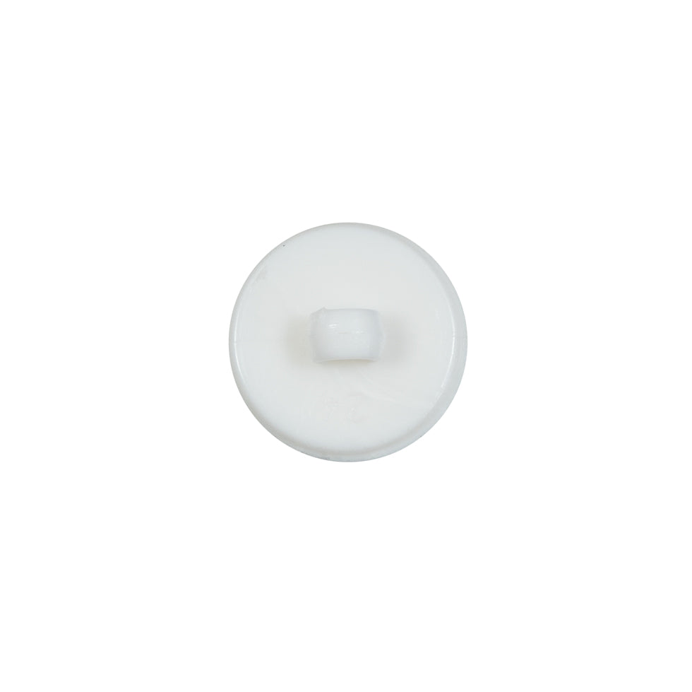 Italian White Nylon Pearl Button - 20L/12.5mm Detail Italian White Nylon Pearl Button - 20L/12.5mm Detail