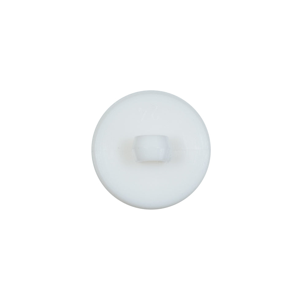 Italian White Plated Bevel-Cut Button - 24L/15mm Detail