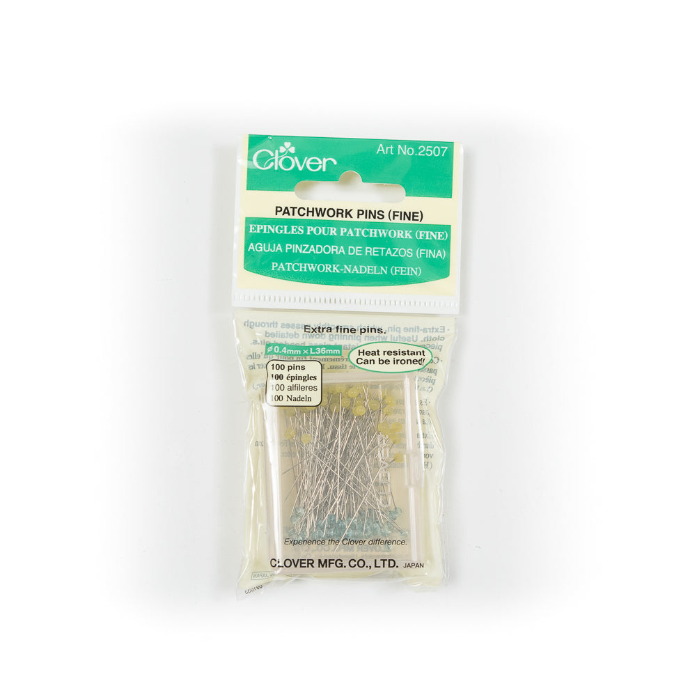 Clover Extra Fine Patchwork Pins - 100 Count Detail