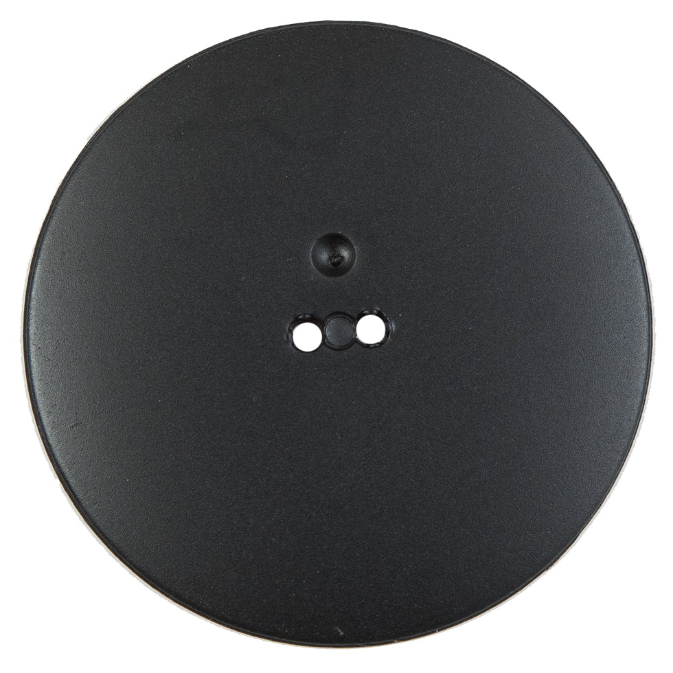 Italian Black Floral Printed 2-Hole Button - 64L/40mm - Detail Italian Black Floral Printed 2-Hole Button - 64L/40mm - Detail