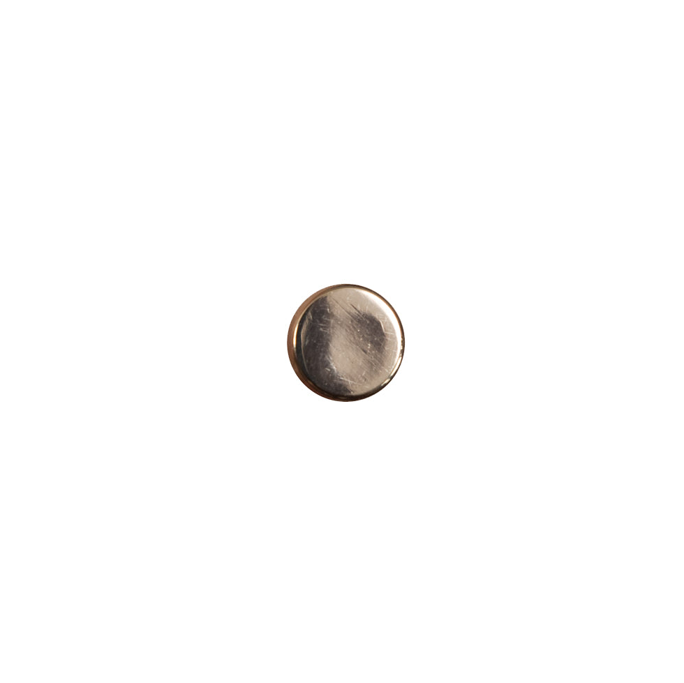 Italian Gold Metal Shank Back Button - 12L/7.5mm Italian Gold Metal Shank Back Button - 12L/7.5mm