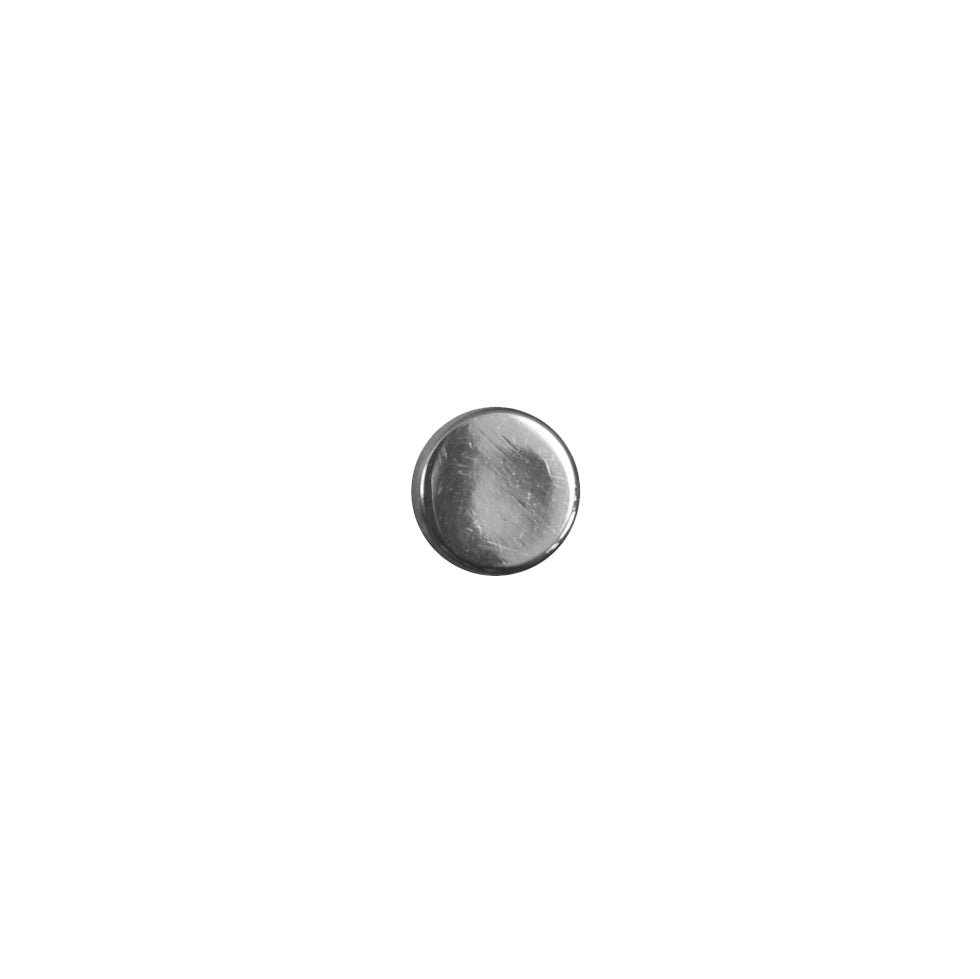 Italian Silver Metal Shank Back Button - 12L/6mm Italian Silver Metal Shank Back Button - 12L/6mm