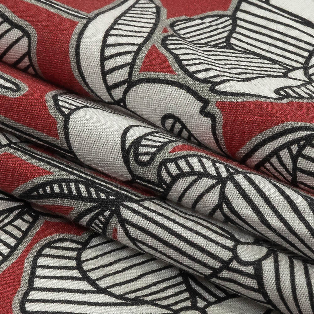Mood Exclusive Floating World Stretch Cotton Poplin - Folded Mood Exclusive Floating World Stretch Cotton Poplin - Folded