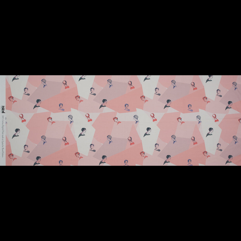 Mood Exclusive Les Femmes en PoisPink Cotton Poplin - Folded Mood Exclusive Les Femmes en PoisPink Cotton Poplin - Folded