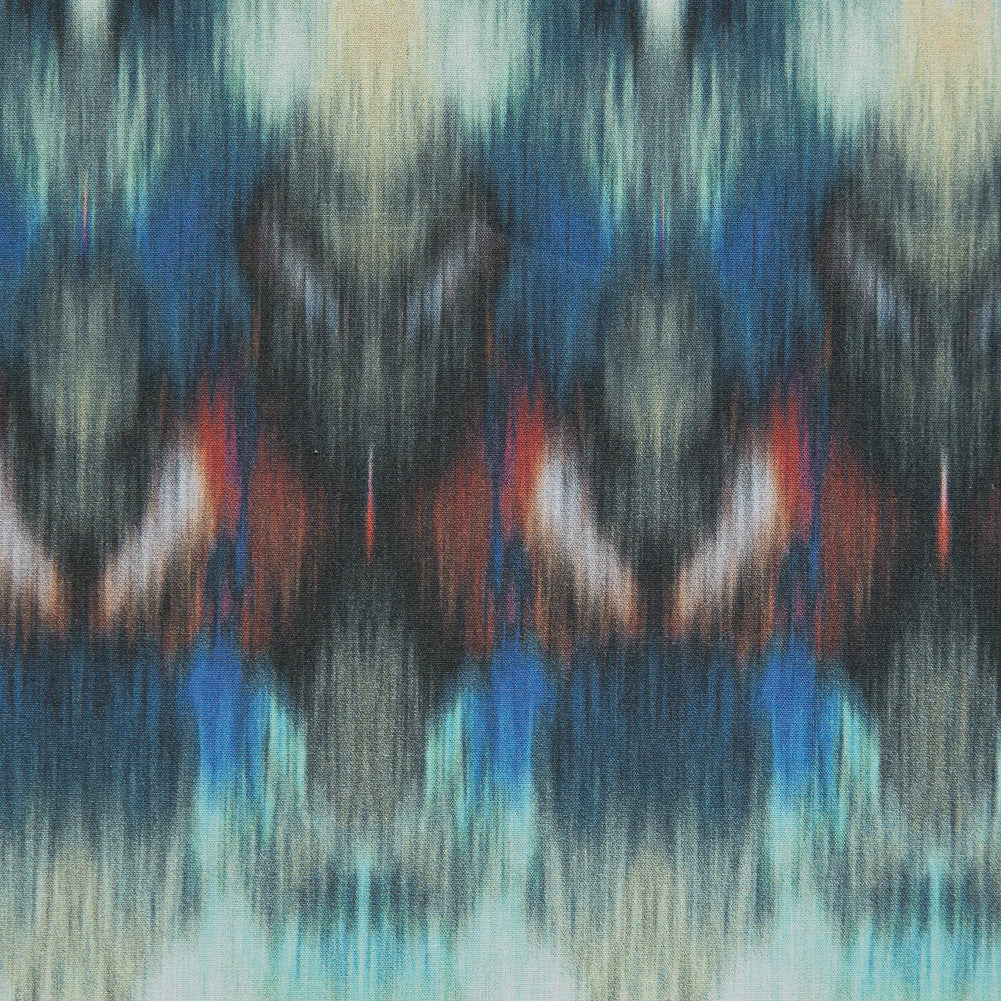 Mood Exclusive Rorschach Rainbow Green Cotton Poplin - Detail Mood Exclusive Rorschach Rainbow Green Cotton Poplin - Detail