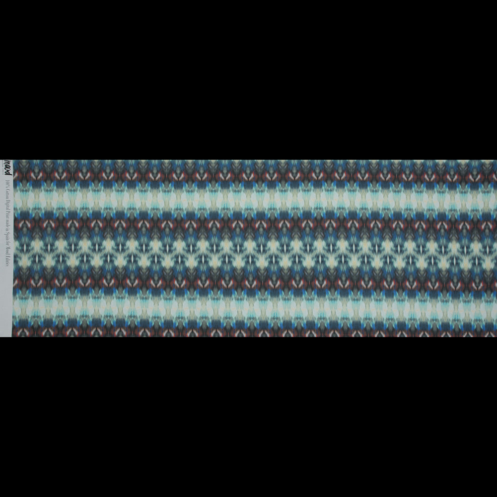 Mood Exclusive Rorschach Rainbow Green Cotton Poplin - Full Mood Exclusive Rorschach Rainbow Green Cotton Poplin - Full