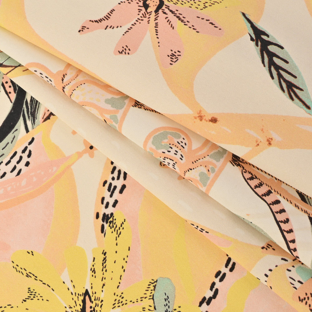 Mood Exclusive Aromatic Reverie Peach Stretch Cotton Sateen - Folded Mood Exclusive Aromatic Reverie Peach Stretch Cotton Sateen - Folded