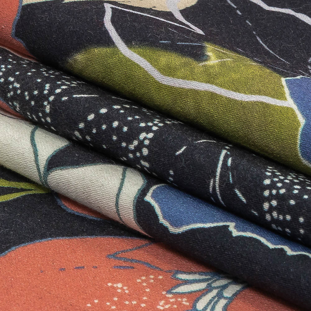 Mood Exclusive Pink and Parisian Night Floral Phantasmagoria Stretch Cotton Sateen Folded Mood Exclusive Pink and Parisian Night Floral Phantasmagoria Stretch Cotton Sateen Folded