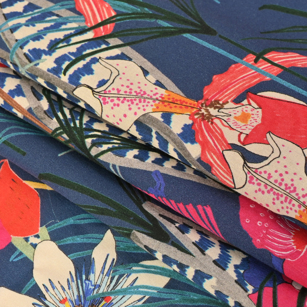 Mood Exclusive Enigmatic Flora Antiqued Navy Cotton Lawn - Folded Mood Exclusive Enigmatic Flora Antiqued Navy Cotton Lawn - Folded