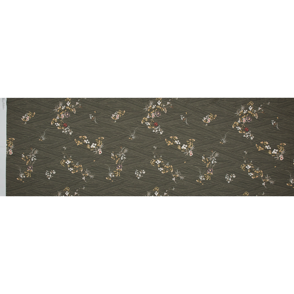 Mood Exclusive Cultivation of Gratification Olive Stretch Cotton Sateen - Full Mood Exclusive Cultivation of Gratification Olive Stretch Cotton Sateen - Full