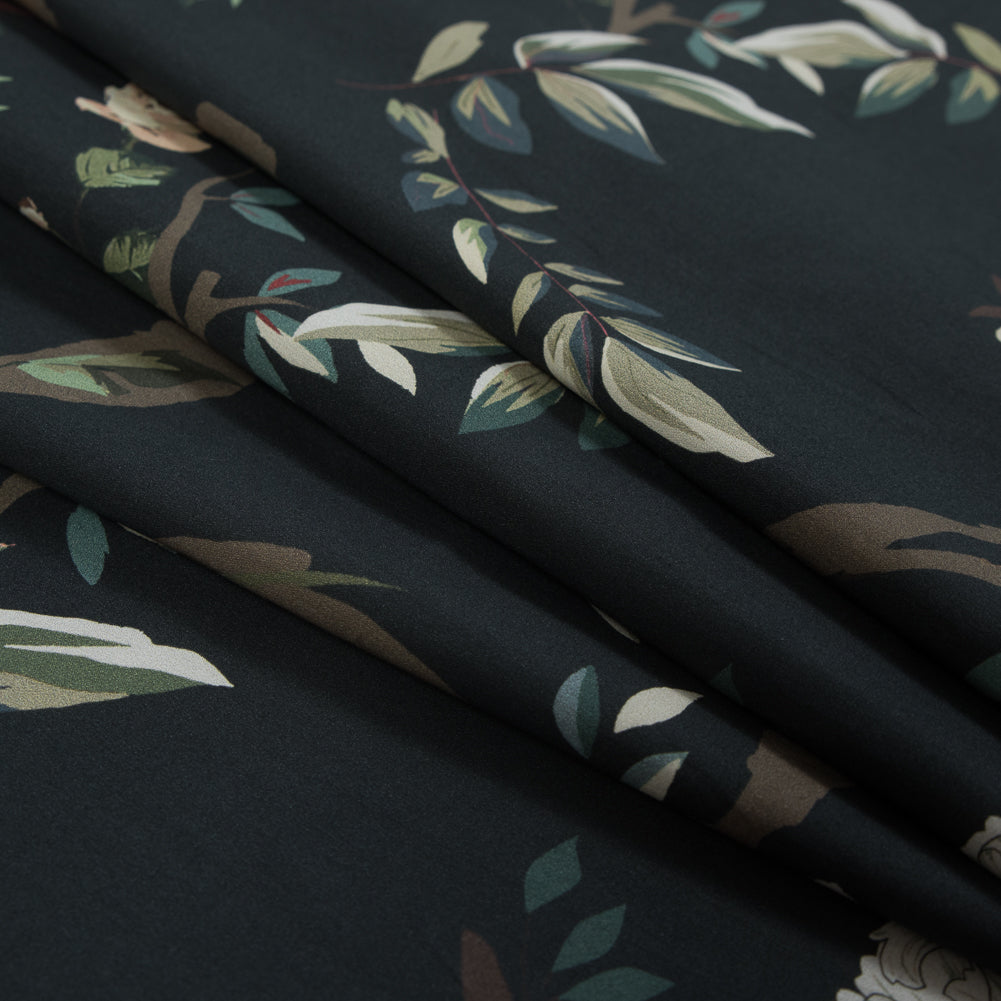 Mood Exclusive Suono di Primavera Pale Black Cotton Poplin Folded Mood Exclusive Suono di Primavera Pale Black Cotton Poplin Folded