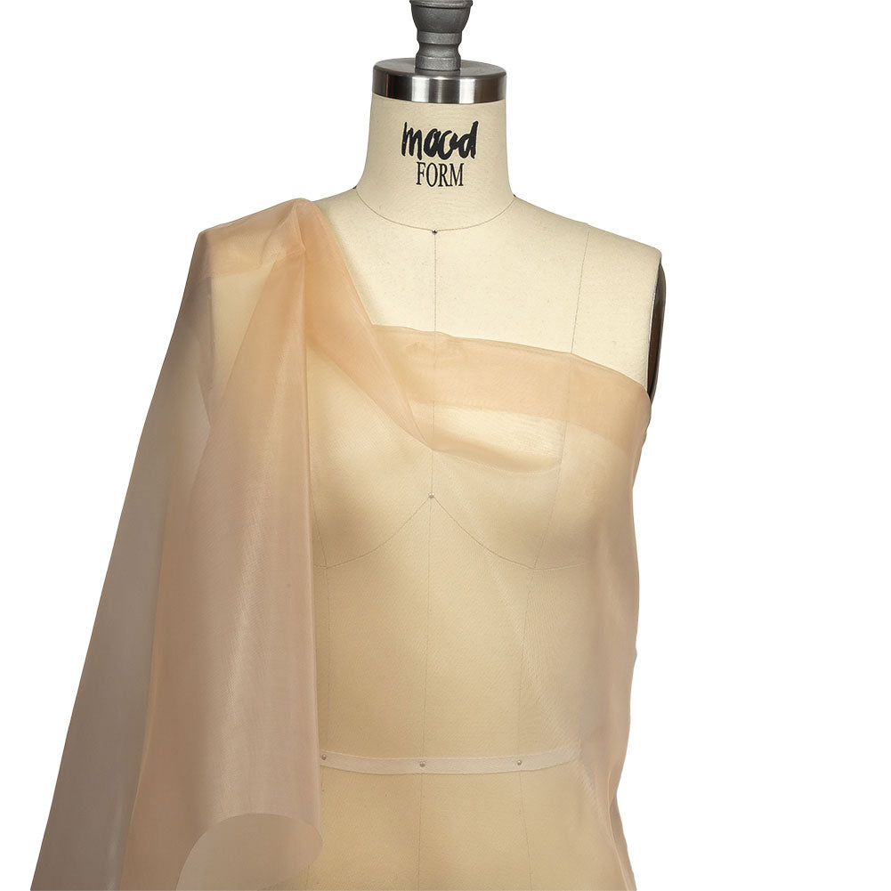 Stiff Polyester Organdy - Doe - Rhiannon Collection Detail Stiff Polyester Organdy - Doe - Rhiannon Collection Detail