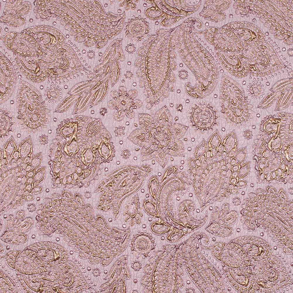 Pink and Gold Luxury Paisley Metallic Brocade Pink and Gold Luxury Paisley Metallic Brocade