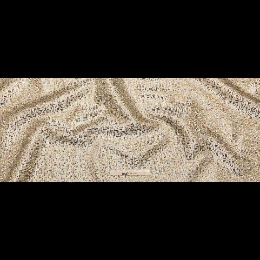 Metallic Gold Cheetah Spotted Luxury Brocade - Full Metallic Gold Cheetah Spotted Luxury Brocade - Full