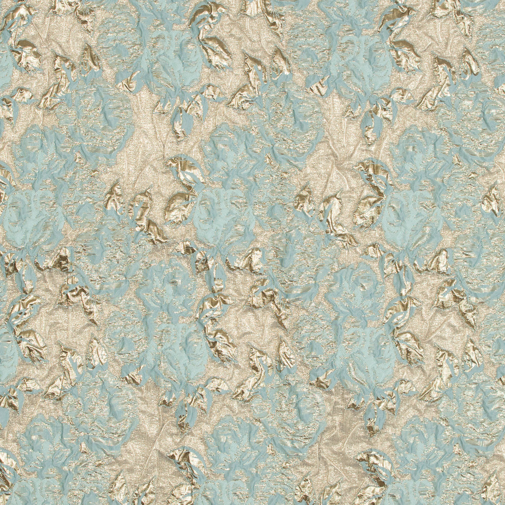 Seafoam Blue Luxury Floral Metallic Brocade Seafoam Blue Luxury Floral Metallic Brocade