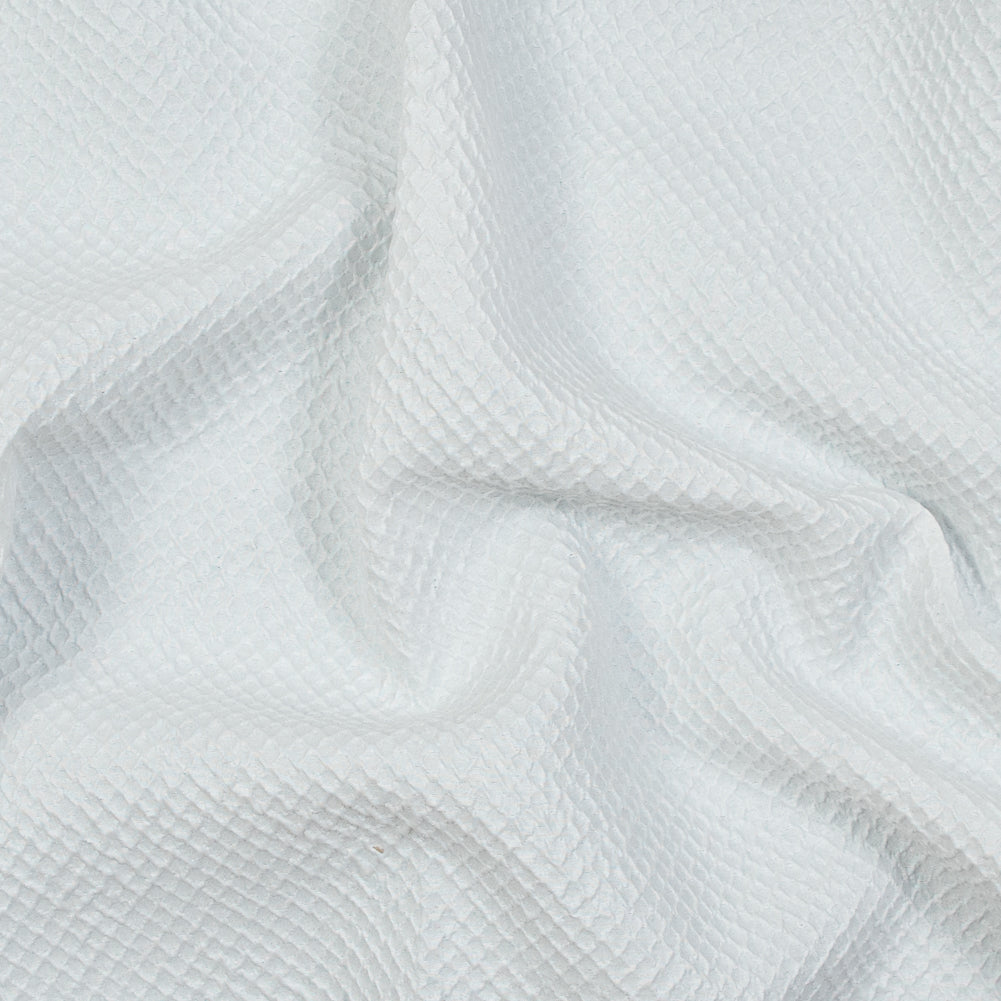 Metallic White Diamond Quilted Brocade Metallic White Diamond Quilted Brocade