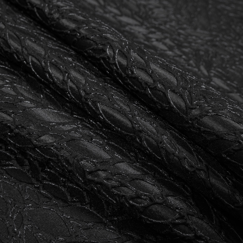 Black Luxury Abstract Metallic Brocade Detail Black Luxury Abstract Metallic Brocade Detail