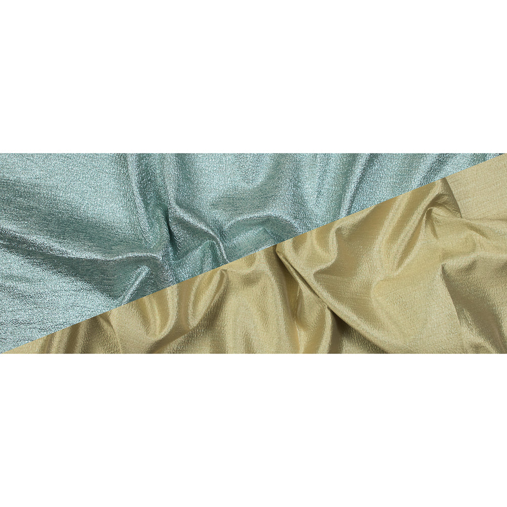 Mint and Chartreuse Luxury Metallic Brocade - Folded Mint and Chartreuse Luxury Metallic Brocade - Folded