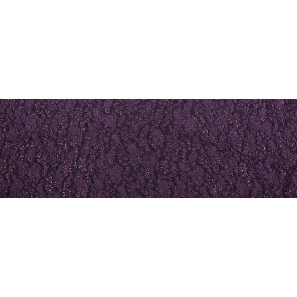 Regal Purple Luxury Floral Metallic Brocade Folded Regal Purple Luxury Floral Metallic Brocade Folded