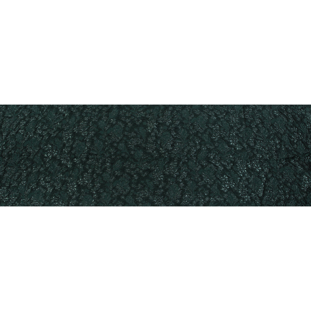 Emerald Green Luxury Floral Metallic Brocade - Folded Emerald Green Luxury Floral Metallic Brocade - Folded