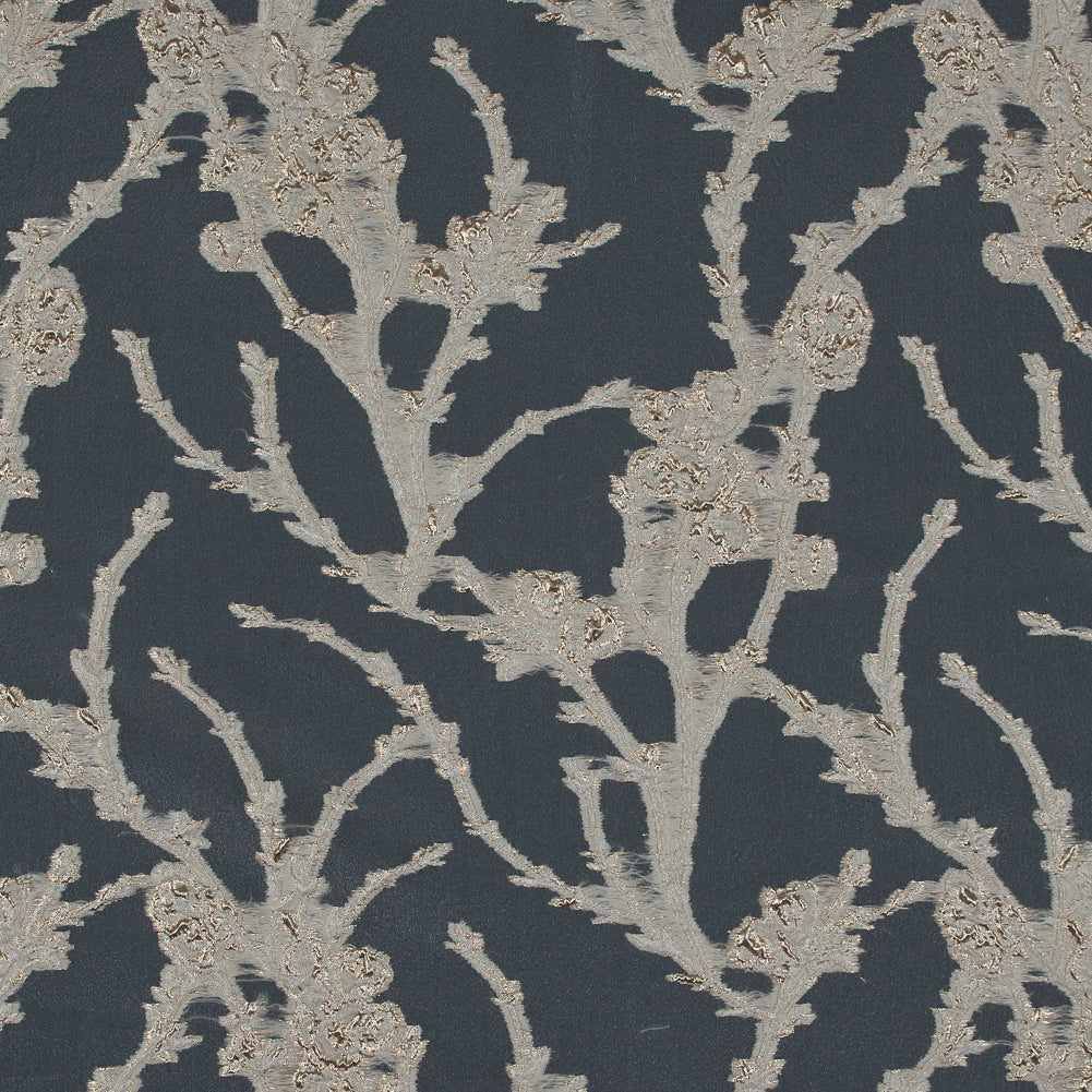 Beige and Metallic Gold Luxury Floral Burnout Brocade Beige and Metallic Gold Luxury Floral Burnout Brocade