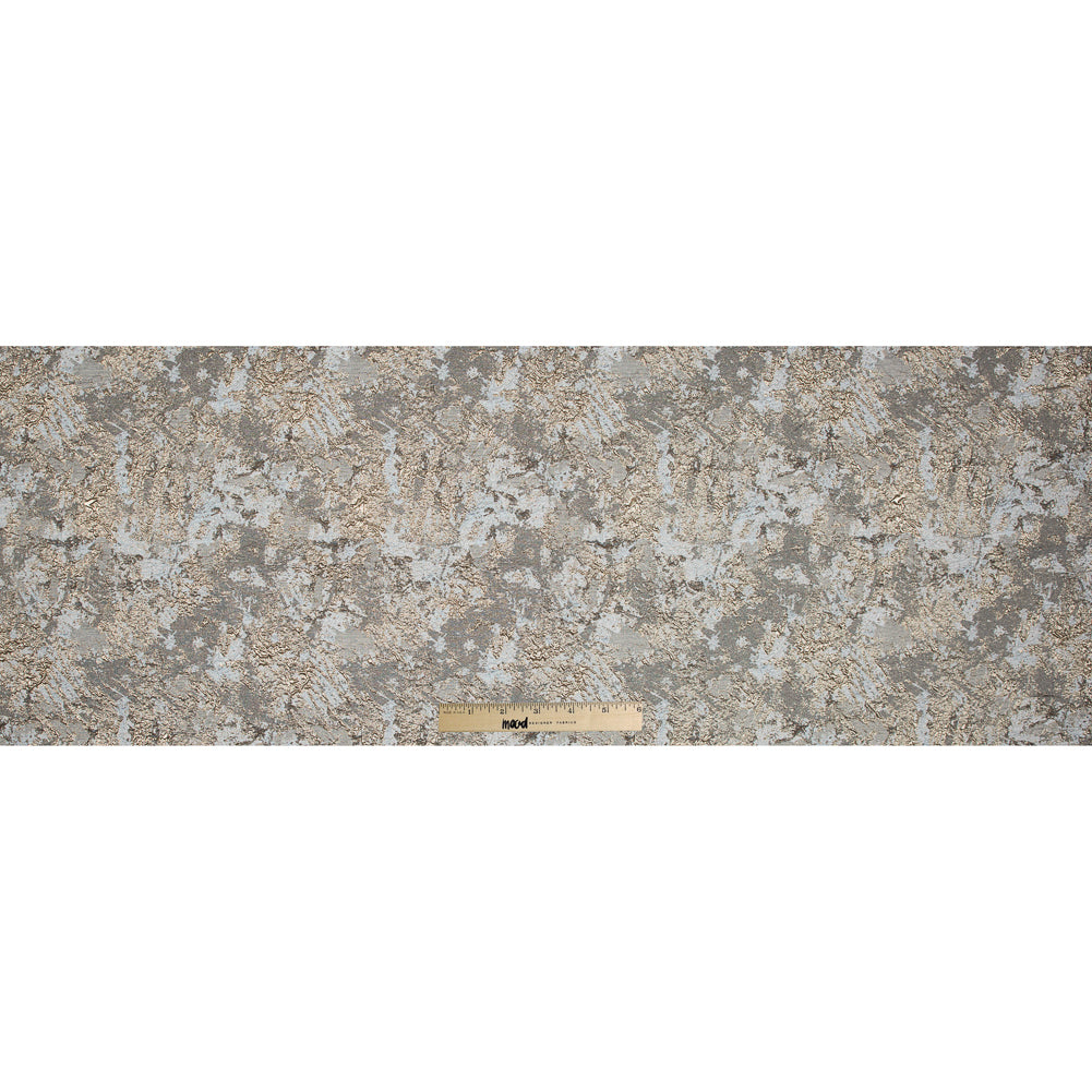 Gold and Pale Gray Luxury Abstract Metallic Brocade - Folded Gold and Pale Gray Luxury Abstract Metallic Brocade - Folded