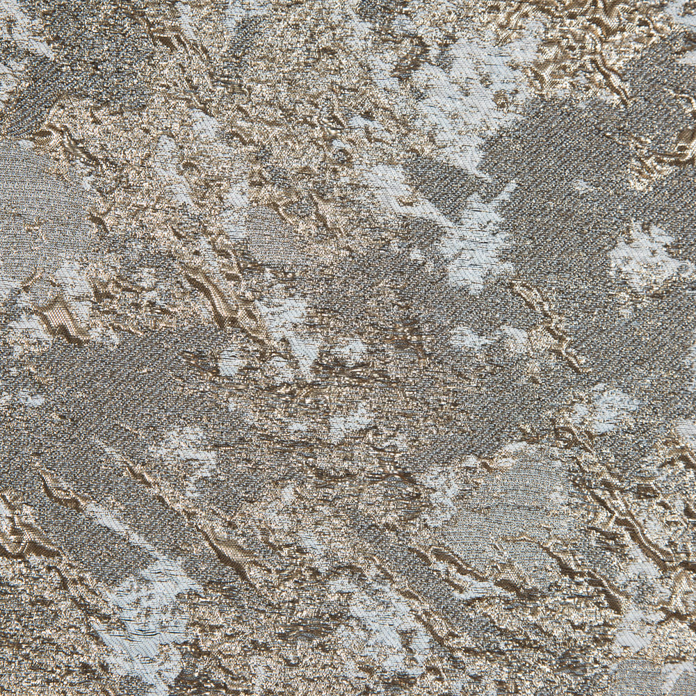 Gold and Pale Gray Luxury Abstract Metallic Brocade - Full Gold and Pale Gray Luxury Abstract Metallic Brocade - Full