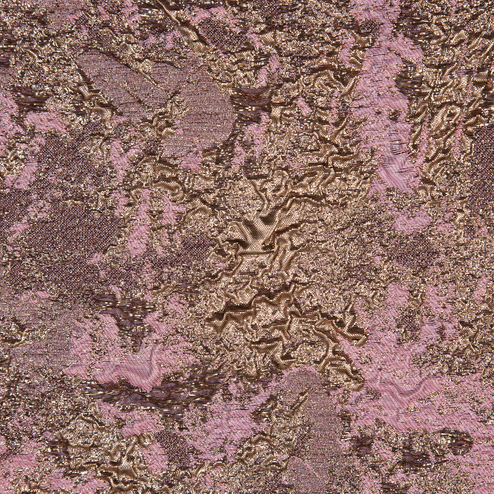 Gold and Pink Luxury Abstract Metallic Brocade Full Gold and Pink Luxury Abstract Metallic Brocade Full