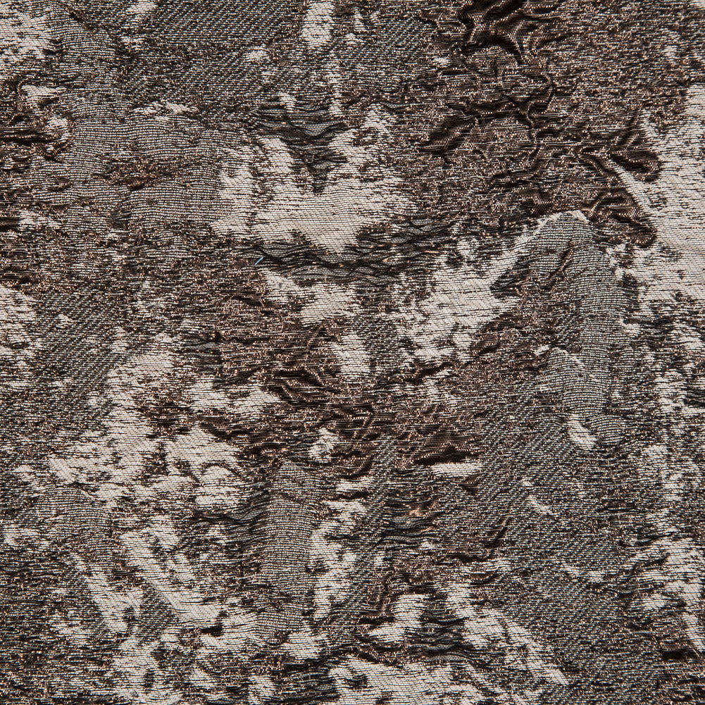 Beige and Bronze Luxury Abstract Metallic Brocade - Full Beige and Bronze Luxury Abstract Metallic Brocade - Full