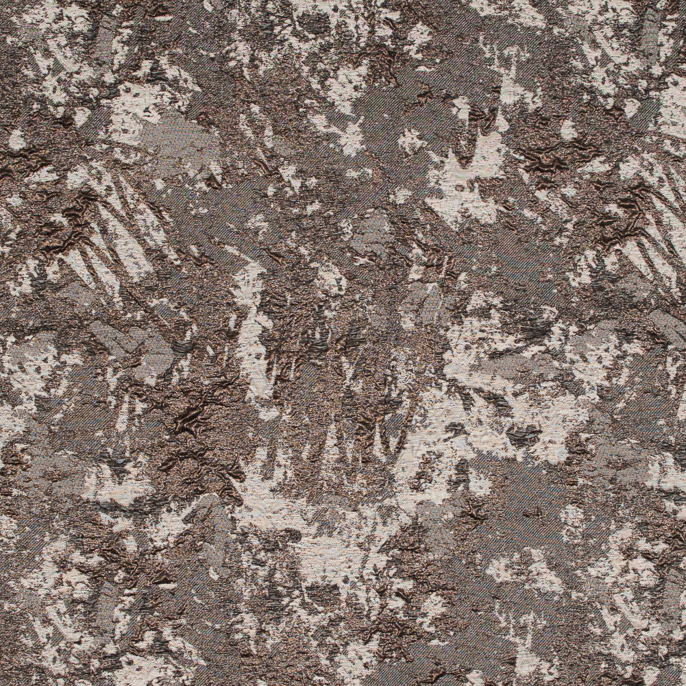 Beige and Bronze Luxury Abstract Metallic Brocade Beige and Bronze Luxury Abstract Metallic Brocade