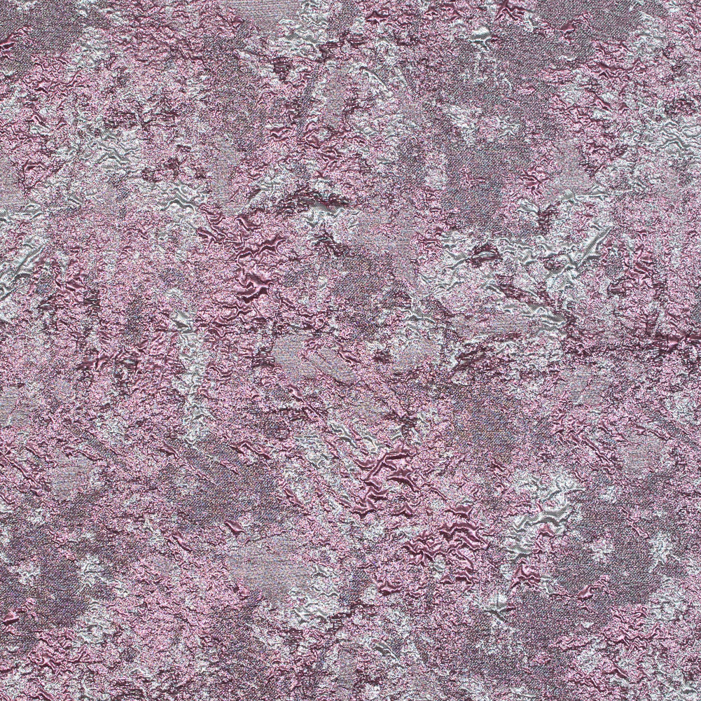 Pink and Silver Luxury Abstract Metallic Brocade Pink and Silver Luxury Abstract Metallic Brocade