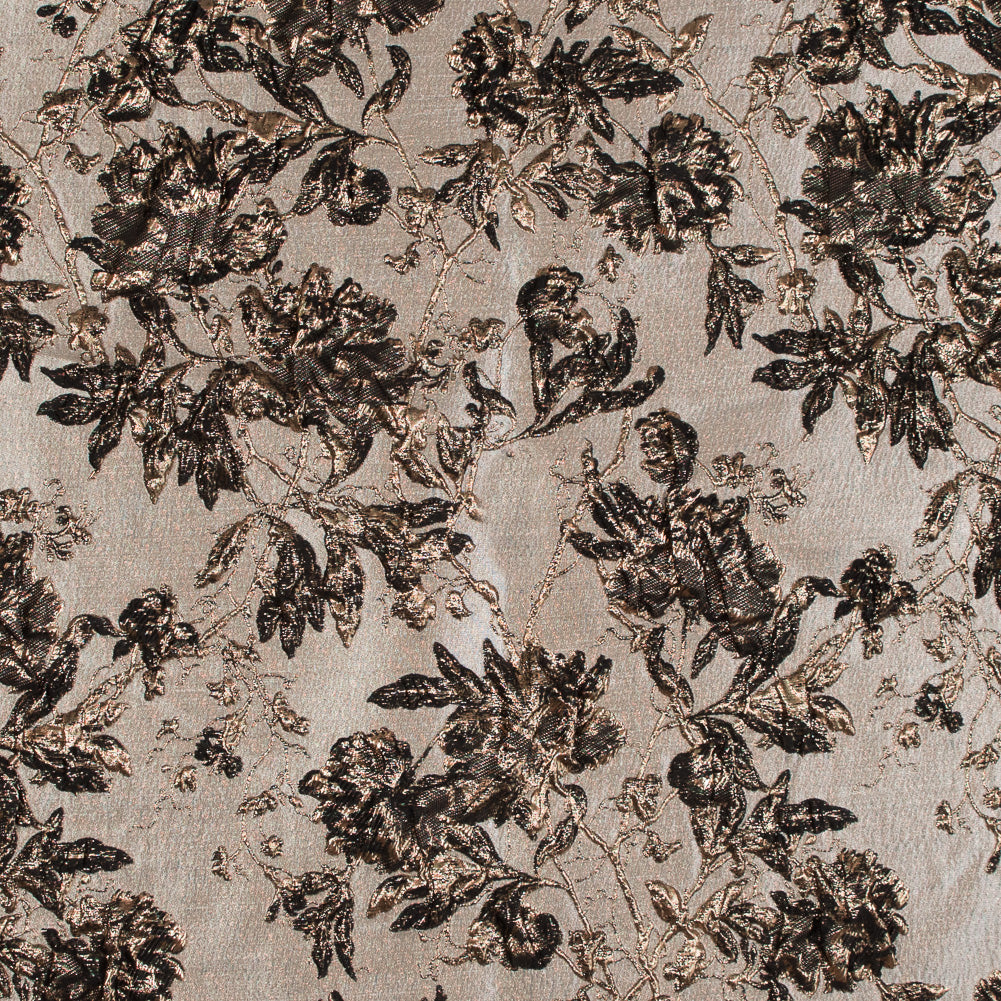 Gold and Black Luxury Floral Metallic Brocade Gold and Black Luxury Floral Metallic Brocade