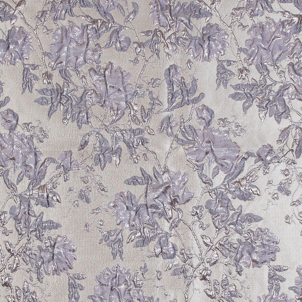 Pale Gold and Lavender Luxury Floral Metallic Brocade Pale Gold and Lavender Luxury Floral Metallic Brocade