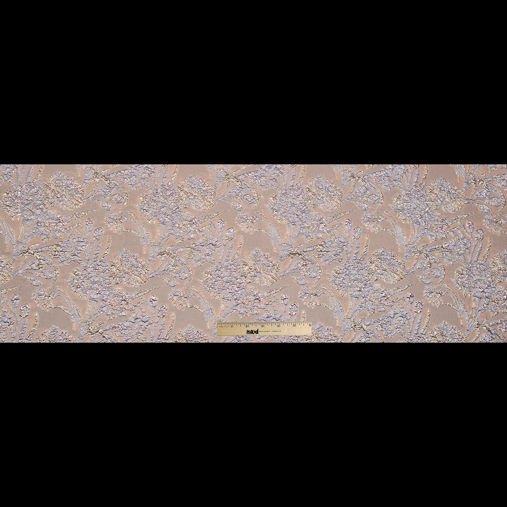 Peach Luxury Floral Metallic Brocade - Folded Peach Luxury Floral Metallic Brocade - Folded