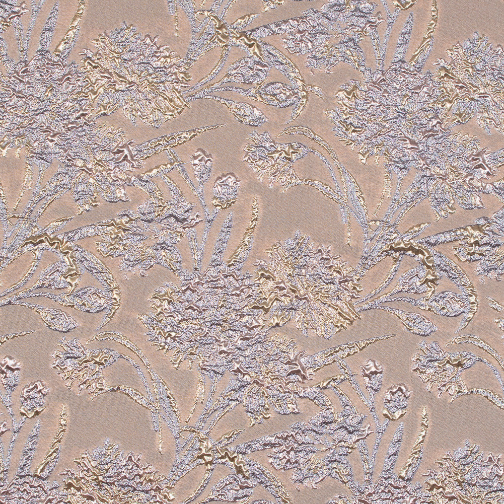 Peach Luxury Floral Metallic Brocade Peach Luxury Floral Metallic Brocade