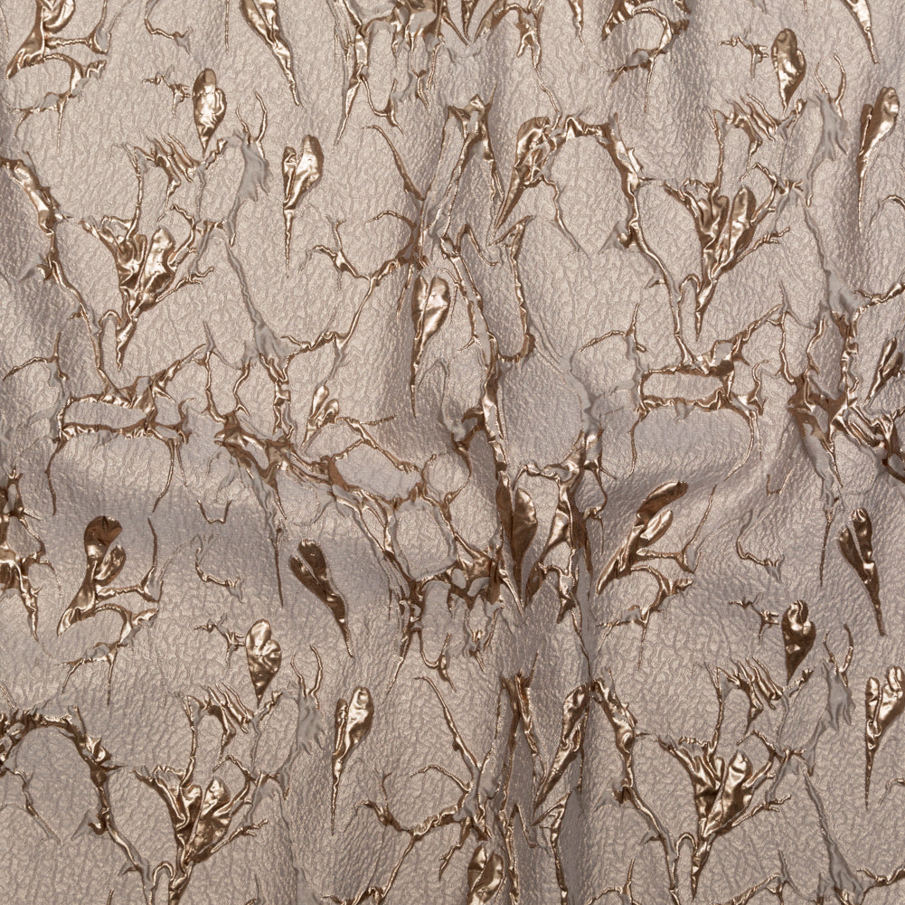 Beige and Gold Luxury Abstract Metallic Brocade Beige and Gold Luxury Abstract Metallic Brocade