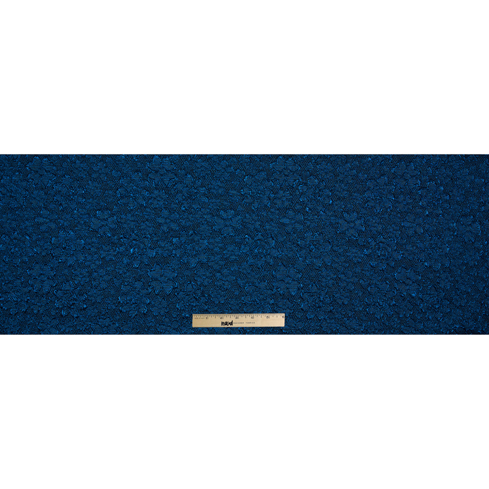 Royal Blue Luxury Floral Metallic Brocade - Folded Royal Blue Luxury Floral Metallic Brocade - Folded