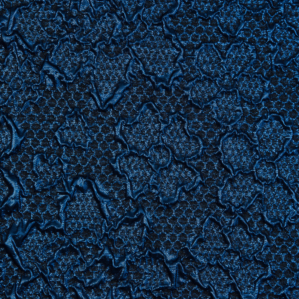Royal Blue Luxury Floral Metallic Brocade - Full Royal Blue Luxury Floral Metallic Brocade - Full