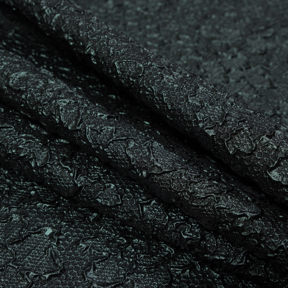 Forest Green Luxury Floral Metallic Brocade Detail Forest Green Luxury Floral Metallic Brocade Detail