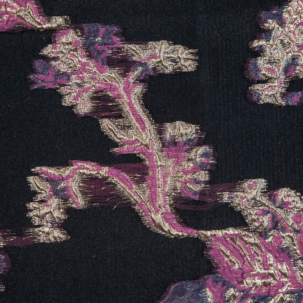 Pink, Purple and Metallic Gold Luxury Abstract Burnout Brocade Full Pink, Purple and Metallic Gold Luxury Abstract Burnout Brocade Full