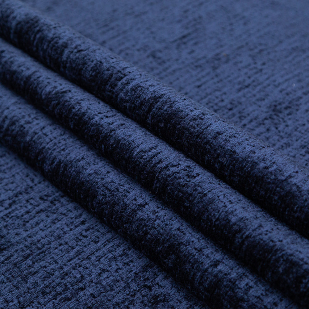 Sapphire Polyester Upholstery Chenille Folded Sapphire Polyester Upholstery Chenille Folded