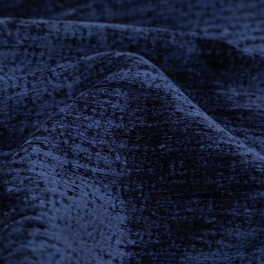 Sapphire Polyester Upholstery Chenille Detail Sapphire Polyester Upholstery Chenille Detail