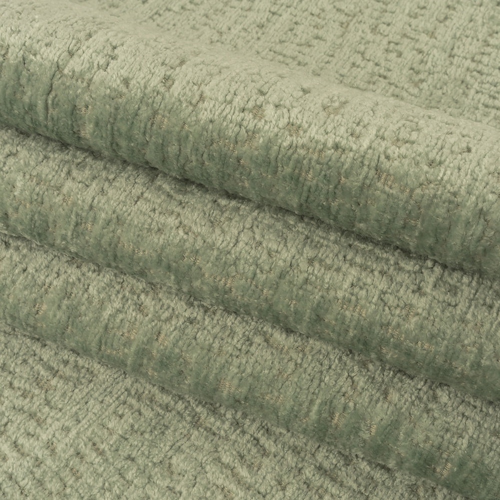 Mint Abstract Textured Acrylic and Polyester Chenille Folded Mint Abstract Textured Acrylic and Polyester Chenille Folded
