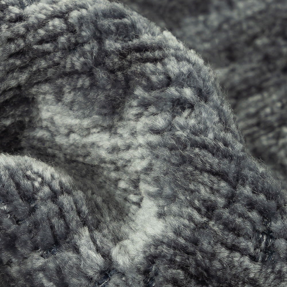 Denim Abstract Textured Acrylic and Polyester Chenille - Detail Denim Abstract Textured Acrylic and Polyester Chenille - Detail