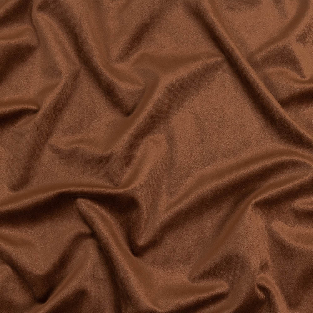 Umber Creamy Polyester Velvet Umber Creamy Polyester Velvet