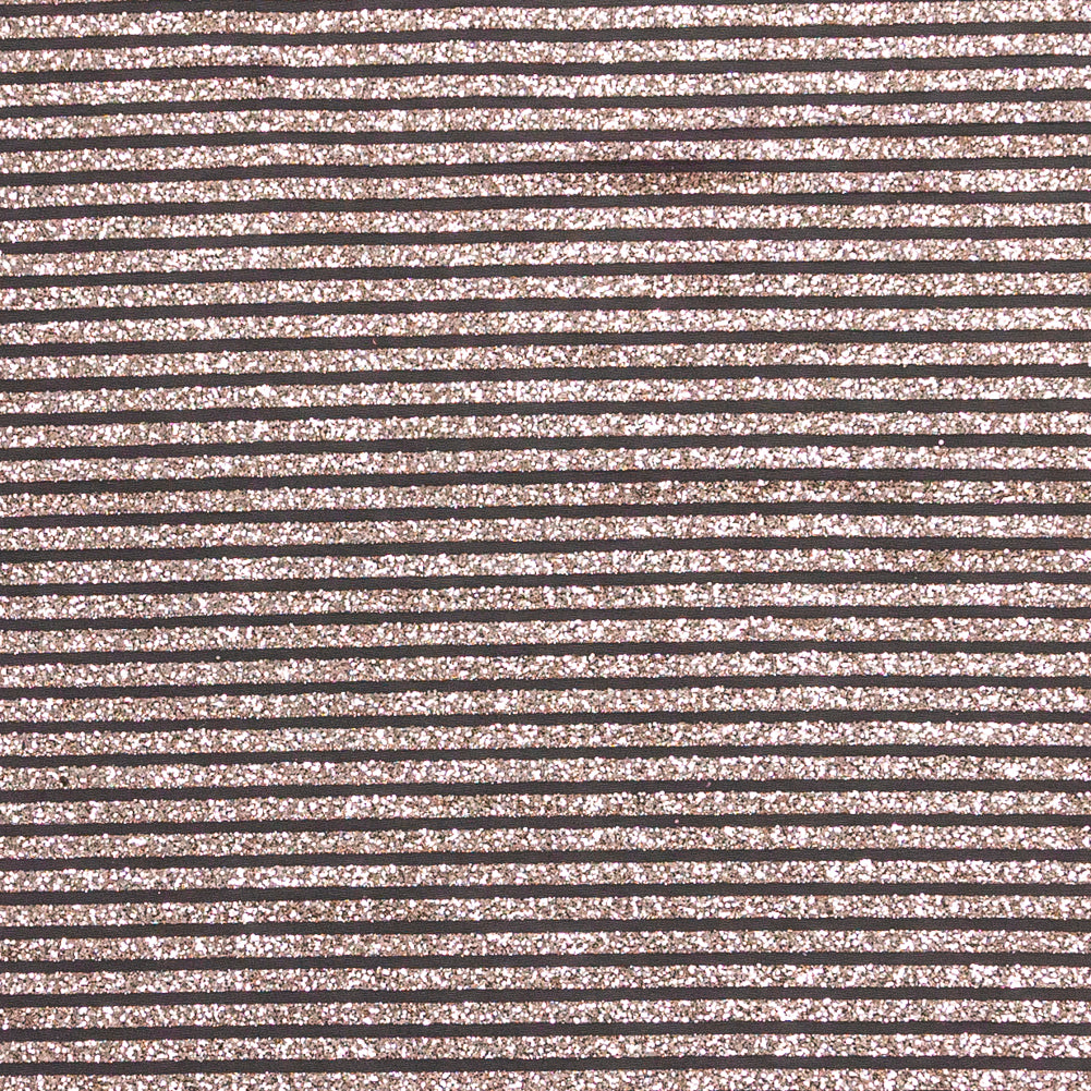 Metallic Silver Glitter and Pink Striped Tulle Metallic Silver Glitter and Pink Striped Tulle